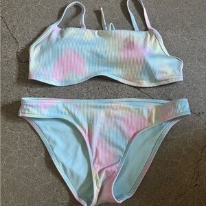 Hollister Pastel Tie-Dye Bikini